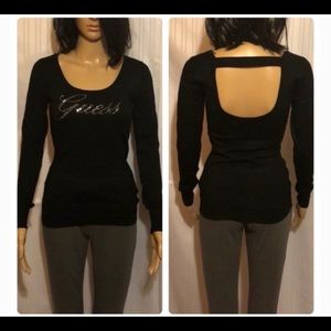 Guess Acrylic Black Swater